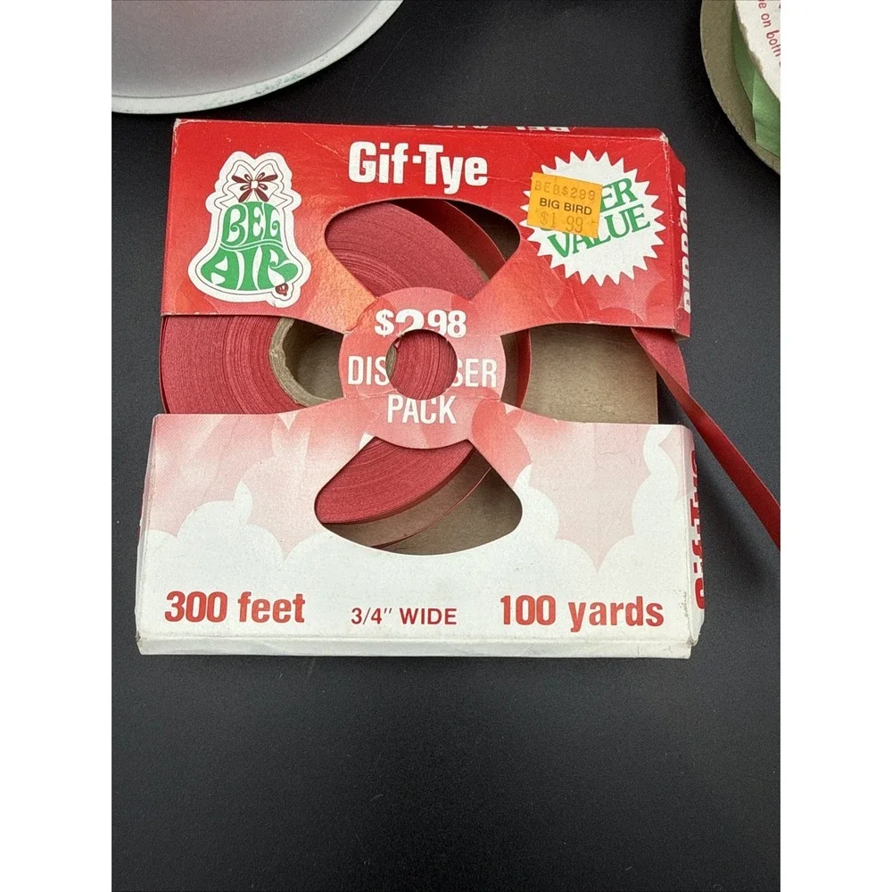 Lot Of Vintage Ribbon Michael's Vel-touch (new) Bel Air Gif-tye (used)